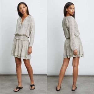 Rails Jasmine Cream Snakeskin Mini Dress - Medium